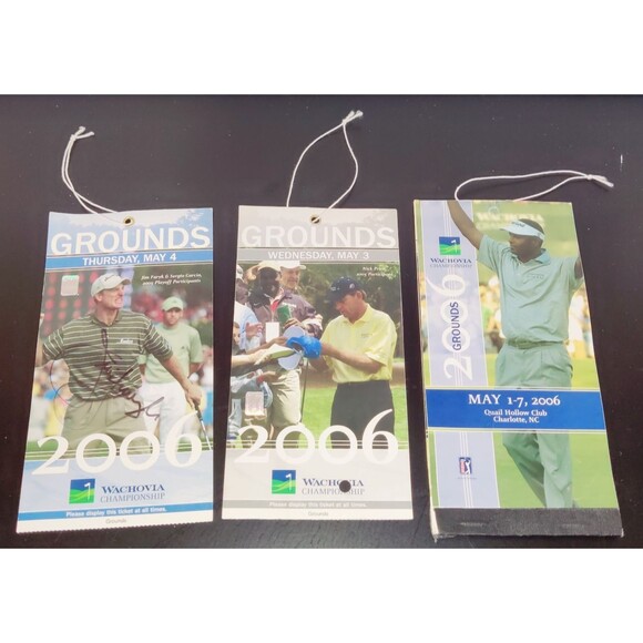 Jim Furyk Winner Autograph Signed 2006 Wachovia Championship Grounds Golf - Picture 2 of 6